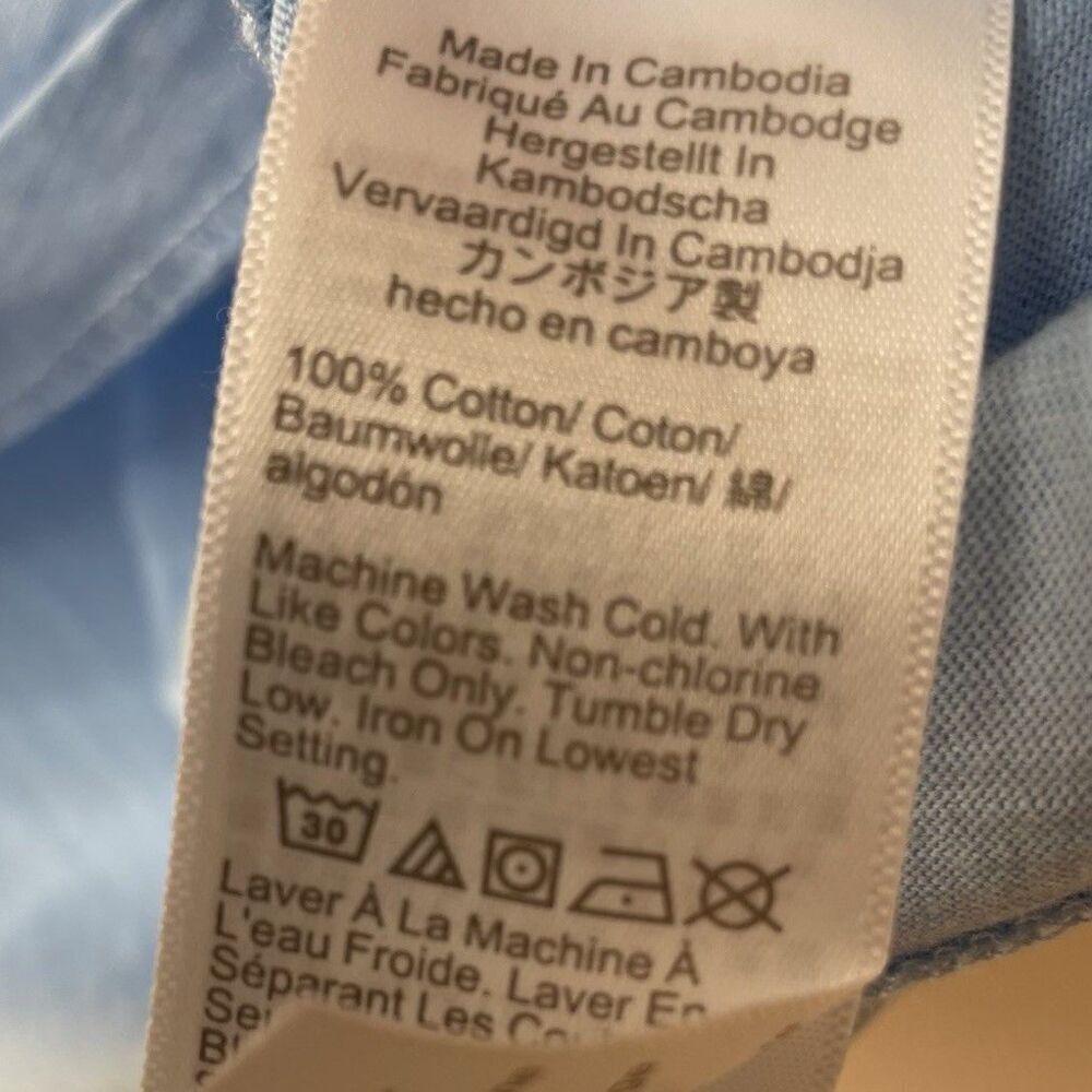 J.CREW T-Shirt Women XS Light Blue Slub Cotton V-Neck Tee NEW Slim-Fit H5967 - Picture 10 of 13